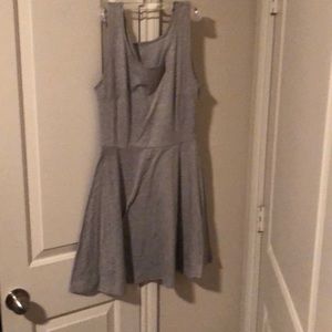 Gray casual summer dress